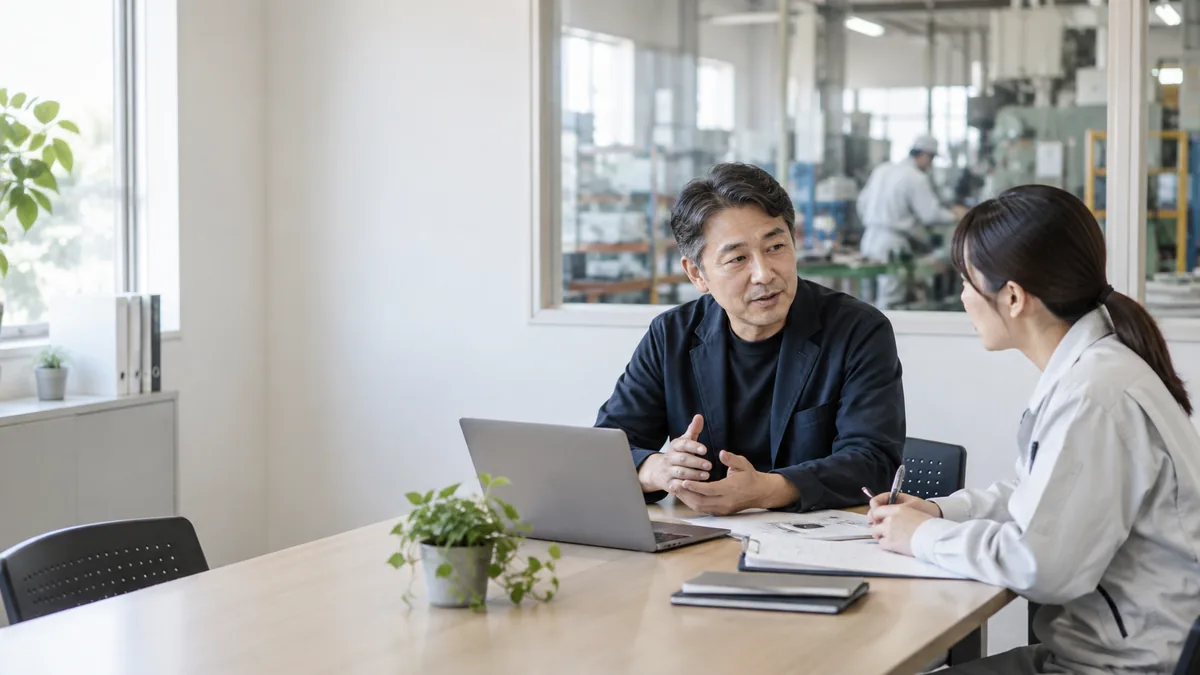 採用支援の打ち合わせイメージ